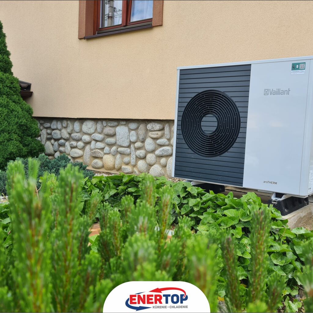 Enertop 52 Výmena kotla za tepelné čerpadlo – modernizácia rodinného domu pri Sabinove